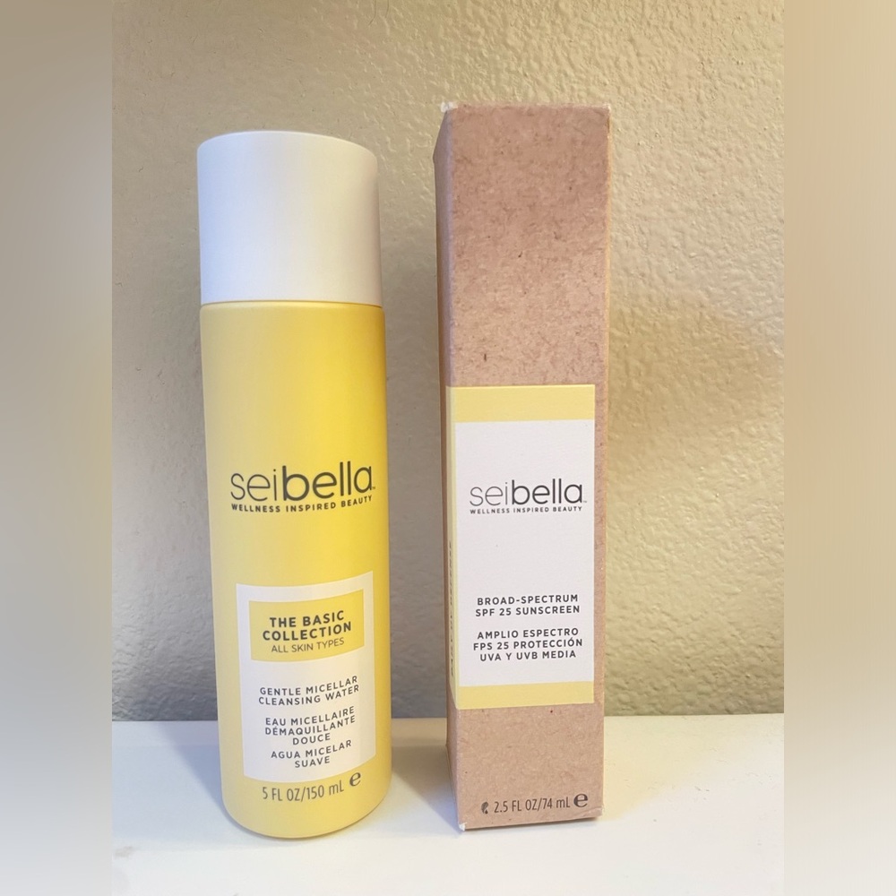 NEW SEI BELLA BUNDLE UV Defense Broad-Spectrum SPF 25 Sunscreen & Micellar water